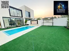 4-bedroom master villa with golf and lake views, private pool and garden, spacious and luxurious fin