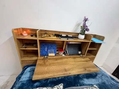 Elegant Wooden Storage Bed
