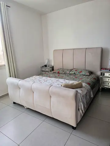 Elegant Upholstered Bed with mattress