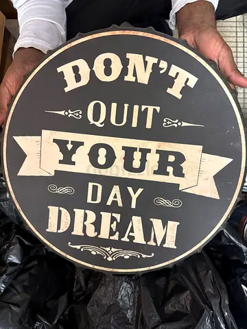 collection of coffee art work, frames,, art thread, etc..