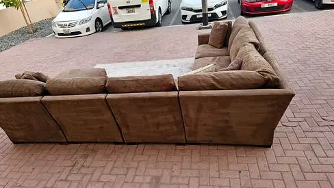 Selling high quality CrateBarrel Axis feather 🪶 filled U Shape Sofa