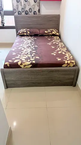 Queen Size Bed with Medicated Mattress (120×180 cm)