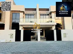 For sale, a luxurious, modern, two-story villa, including registration fees, with high-end finishes.