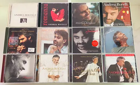 12 Andrea Bocelli Music CD’s