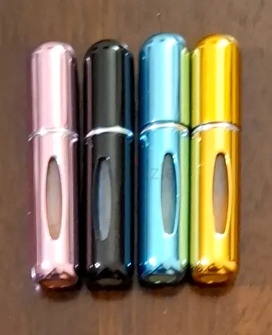 4 Portable Mini Refillable Perfume Atomizer Bottles ٤ أنبوبة تعبئة عطر