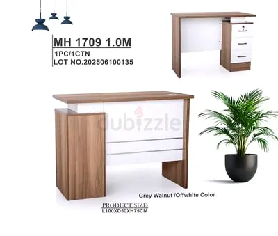 Modern Study Table with Storage