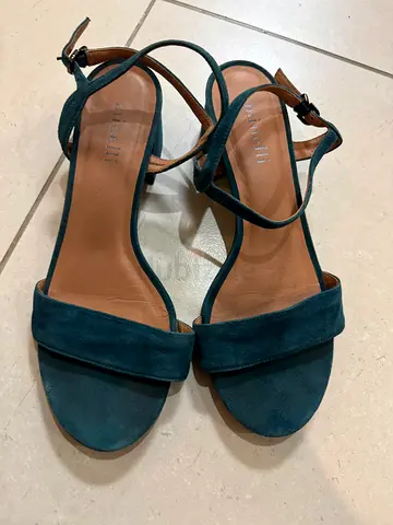 Stylish Blue Heeled Sandals