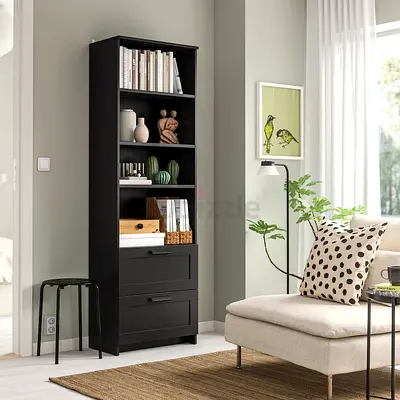 Stylish Modern Bookcase with Drawers