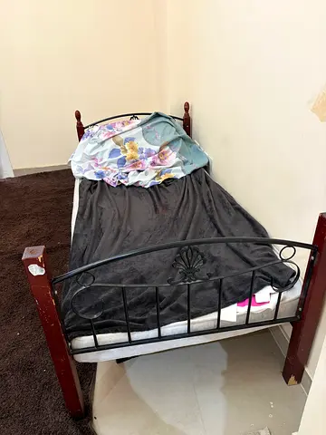 Twin Bed Frame with Comforter