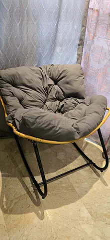 Cushion rattan rocking chair indoor or outdoor