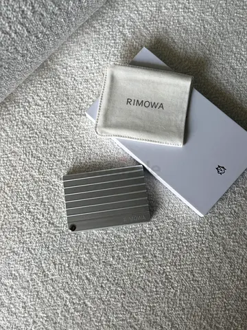 rimowa card holder silver