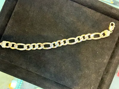 Stylish Mens Silver Chain Bracelet