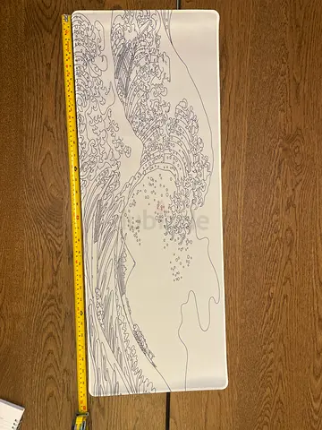 Elegant Water Wave Artwork Mouse pad 795 mmx 300 mm