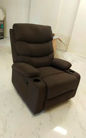 Cozy Recliner Chair with Cup Holders