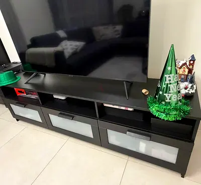 Modern TV Console with Storage