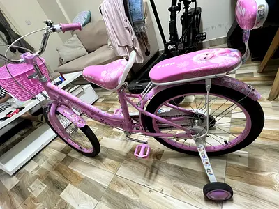 Charming Pink Kids Bicycle with Basket