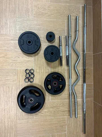 weight training set (Decathlon)