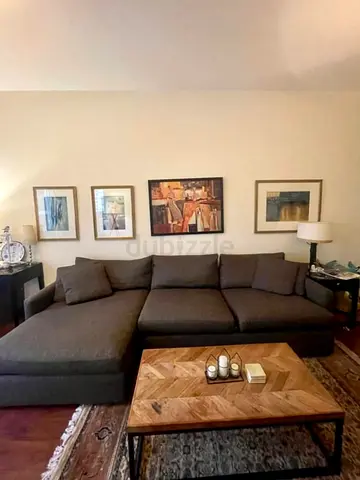 Perfect Condition CrateBarrel Lounge Deep feather filled L Shape Sofa