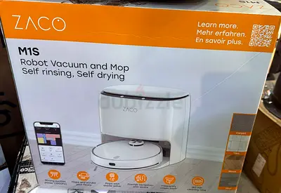 ZACO M1S Robot Vacuum and Mop - Self Rinsing, Self Drying