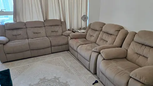 Clean Recliner, no SPOTS Comfortable Sectional Sofa for Sale
