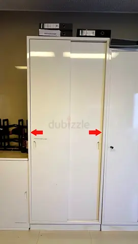 Sleek White Wardrobe with Ample Storage