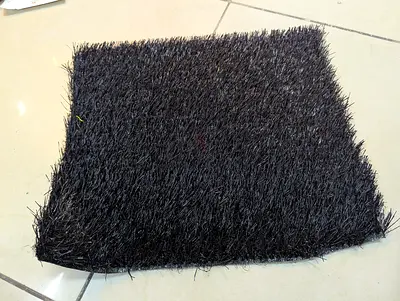 Elegant Black Artificial Grass Carpet