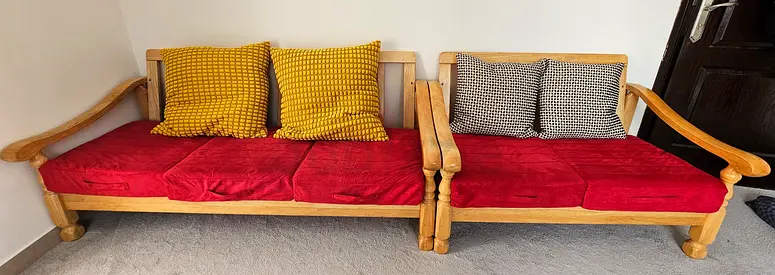 Furniture wooden sofa