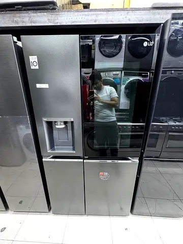 LG latest model INSTAVIEW side by side refrigerator with water depanser and ice maker