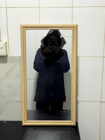 Aesthetic Wooden Framed Mirror 30*60 cm