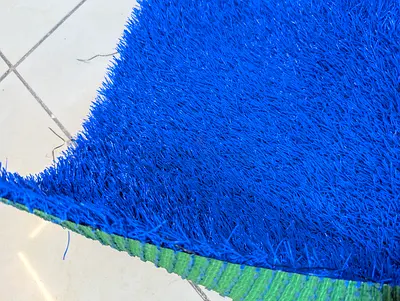 Vibrant Blue Artificial Grass Carpet