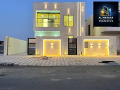 Luxury villa for sale, registration fees included, negotiable price, with easy bank financing availa