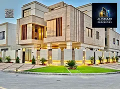 Turnkey villa, all-inclusive, on the main street, ready to move in, in one of Ajman's most prest