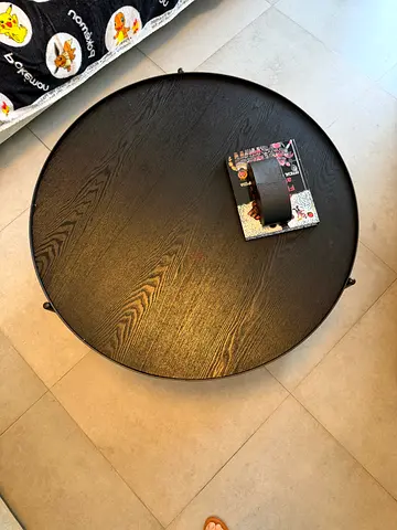Stylish Black Round Coffee Table