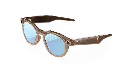 Meta Oakley HSTN Smart Glasses Prizm Deep Water Polarized Lenses - Frame Brown Smoke