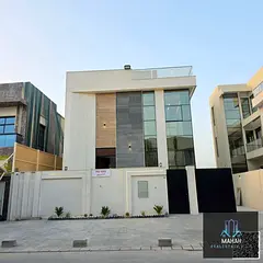 For sale in Al Yasmin (Al Maidan): Two two-story villas with a rooftop terrace and swimming pool. La