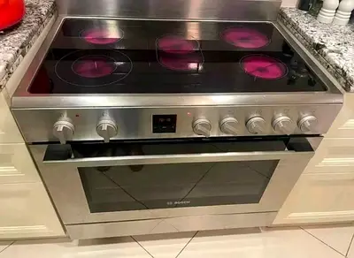 BOSCH Brand 5 Rings Full Electric Ceramic Cooker Range Size 90cm