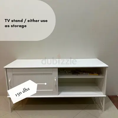 Stylish White TV Stand for Sale