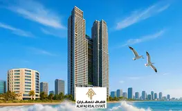 Own an apartment with a full sea view on Ajman Corniche with easy installments - only 0.8 per month