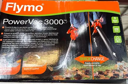 Flymo PowerVac 3000 Electric Leaf Blower  Vacuum