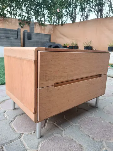 Stylish Wooden Nightstand with Modern Design. 4 pcs available
