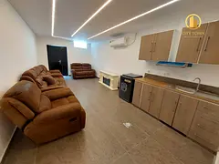4000/_ Per Month/ Spacious 2 bedroom hall with Sewa including/ al jazzat area