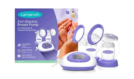 Lansinoh 2-in-1 Double Breast Pump for Convenient Feeding