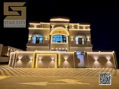 Classic corner villa for sale in Ajman, Al Helio 2 Registration and ownership fees included Special