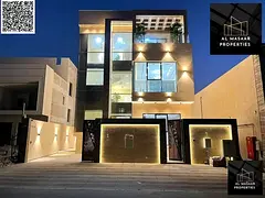 Luxury villa for sale, modern design, including registration, ownership, electricity, and water fees