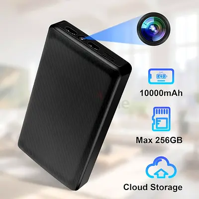 Spy Camera Discrete HD 1080P, 10000mAh Small Portable Hidden Camera