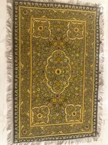 Authentic Hand-Embroidered Kashmiri Wall Hanging