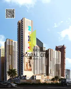 With Balcony Big Size Luxury Studio For Sale Good Location Ajman One Phase 2