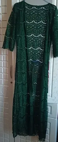 Elegant Green Lace Cover-Up