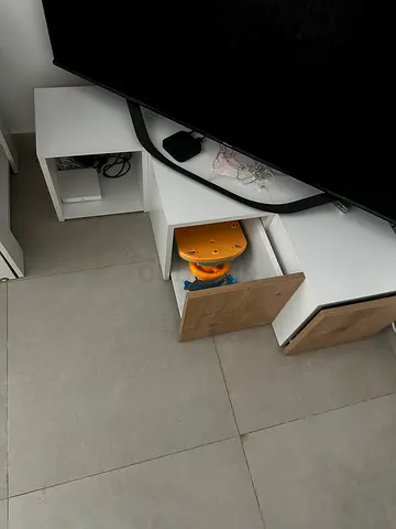 Stylish Corner TV Unit with Storage can fit up to 55 inch