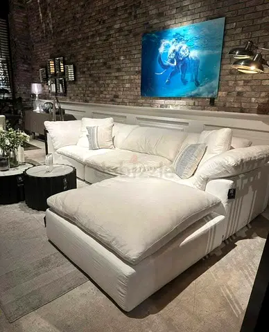 Luscious modular Feather filled sofa